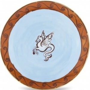 Ginori Il Viaggio Di Nettuno Charger - Brown + Light Blue -13"